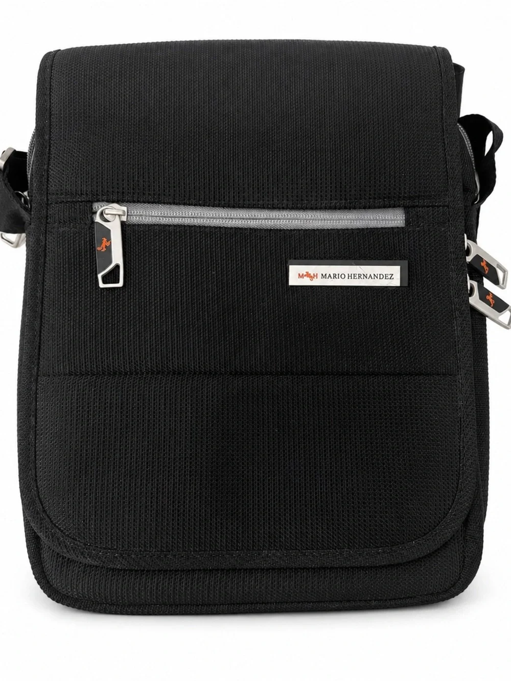 Classic Black Messenger Crossbody Bag for Men